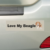 Beagle Puppy Cartoon Autoaufkleber (Auf Auto)