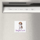 Beagle Puppy Dog Kühlschrankmagnet (In Situ (Geschirrspüler))