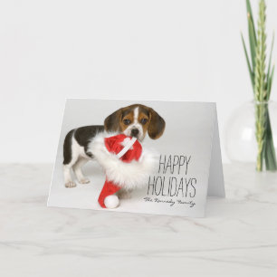 Beagle Puppy Feiertagskarte