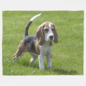 BEAGLE PUPPY FLEECEDECKE (Vorderseite (Horizontal))