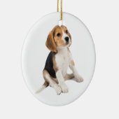 Beagle Puppy Keramikornament (Rechts)