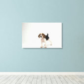Beagle Puppy Leinwanddruck (Insitu (Holzboden))