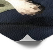 Beagle Puppy Mix Digitale Kunst Poster (Ecke)