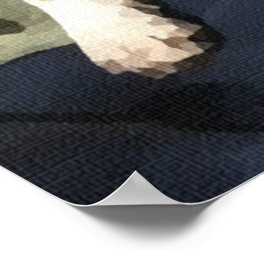 Beagle Puppy Mix Digitale Kunst Poster (Ecke)