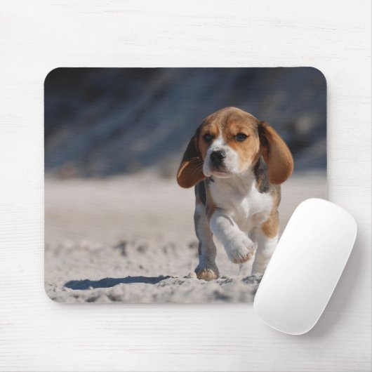 Beagle Puppy Mousepad (Mit Mouse)