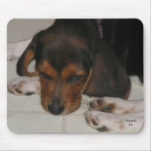 Beagle Puppy Mousepad (Vorne)