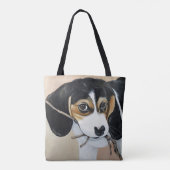 Beagle Puppy Painting Tasche (Rückseite)