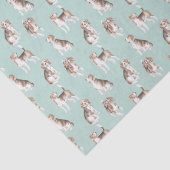 Beagle Puppy Pattern Seidenpapier (Detail)