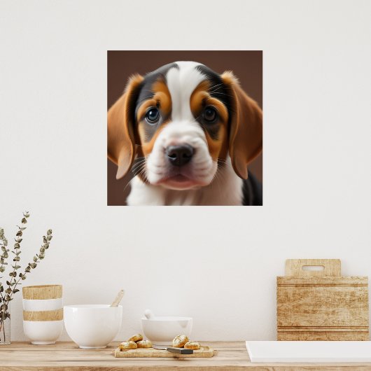 Beagle Puppy Poster (Küche)