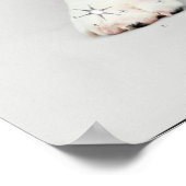 Beagle Puppy Santa Poster (Ecke)