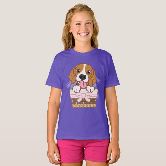 Beagle Puppy T - Shirt (Vorne ganz)