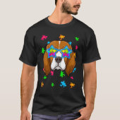 Beagle Puzzle Autismus Bewusstsein Hund T-Shirt (Vorderseite)