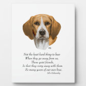 Beagle Rainbow Bridge Fotoplatte (Vorderseite)