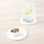 Beagle Rainbow Bridge Sandstein Untersetzer (Seite)