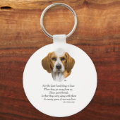 Beagle Rainbow Bridge Schlüsselanhänger (Vorderseite)