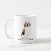Beagle Rasse Hund mit offenem Mund Kaffeetasse (Links)