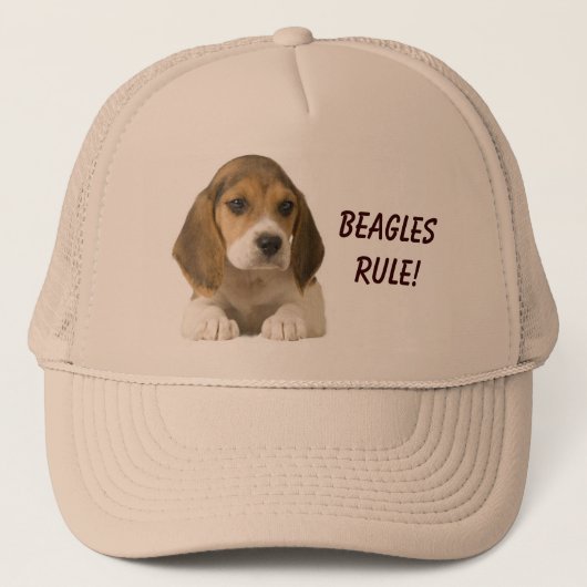 Beagle-Regel-Hut Truckerkappe (Vorderseite)