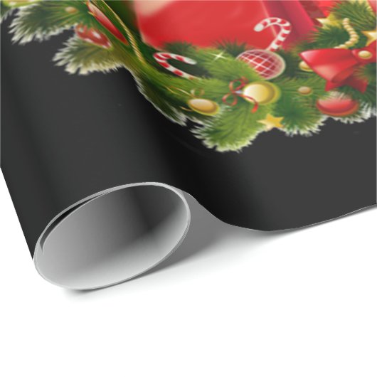 Beagle Reindeer präsentiert Weihnachtsgeschenk Geschenkpapier (Rolleneckpunkt)