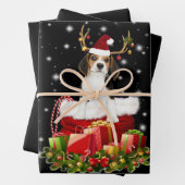 Beagle Reindeer präsentiert Weihnachtsgeschenk Geschenkpapier Set (Beispiel)