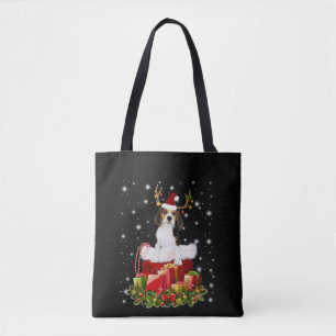 Beagle Reindeer präsentiert Weihnachtsgeschenk Tasche