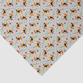 Beagle Retro-Farben-Muster Seidenpapier (Detail)