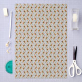 Beagle Retro-Farben-Muster Seidenpapier (Handwerk)