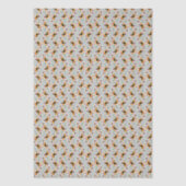 Beagle Retro-Farben-Muster Seidenpapier (Vorderseite)