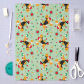 Beagle Retro-Farben Muster Seidenpapier (Handwerk)