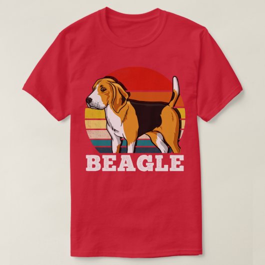 Beagle Retro T-Shirt (Design vorne)