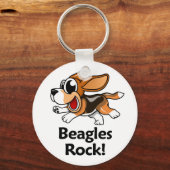 Beagle Rock! Schlüsselanhänger (Vorderseite)