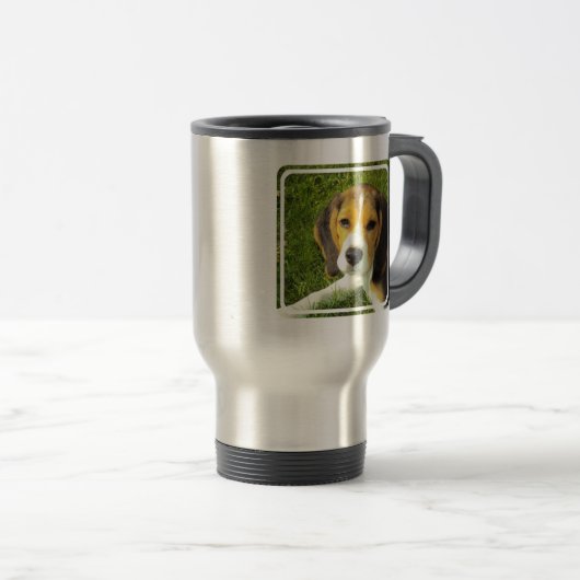 Beagle-rostfreie Reise-Tasse Reisebecher (VorderseiteRechts)