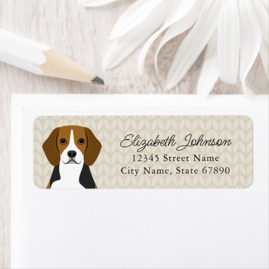 Beagle Rücksendeadressen-Aufkleber (Insitu)