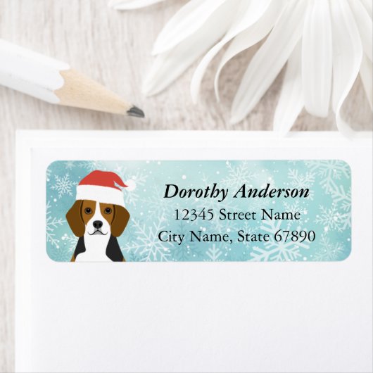 Beagle Rücksendeadressen-Aufkleber (Insitu)