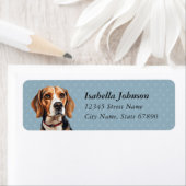 Beagle Rücksendeadressen-Aufkleber (Insitu)