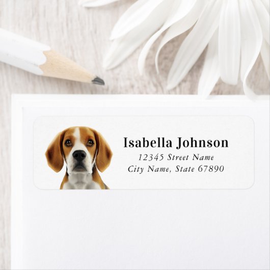 Beagle Rücksendeadressen-Aufkleber (Insitu)