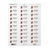 Beagle Rücksendeadressen-Aufkleber (Vorne)