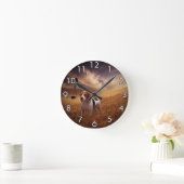 Beagle Runde Wanduhr (Zuhause)