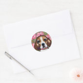 Beagle Runder Aufkleber (Umschlag)