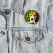 Beagle-runder Knopf Button (Beispiel)