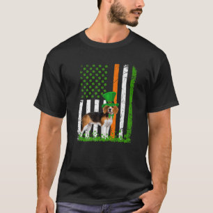 Beagle Saint Patrick's Day Hunde Lover American Fl T-Shirt