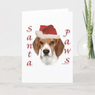 Beagle-Sankt-Tatzen Feiertagskarte