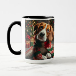 Beagle "Santa define Good" Weihnachtskaffee Tasse