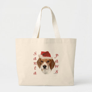 Beagle Santa Paws Jumbo Stoffbeutel