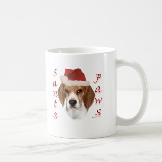 Beagle Santa Paws Kaffeetasse (Rechts)