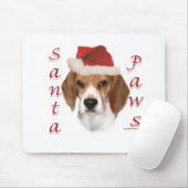 Beagle Santa Paws Mousepad (Mit Mouse)