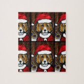 BEAGLE SANTA PUZZLE (Vertikal)