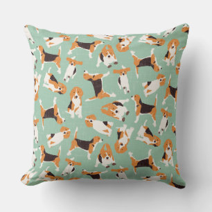 Beagle Scatter Mint Kissen