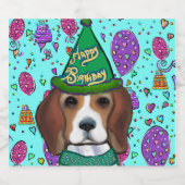 BEAGLE SCHAUMWEINETIKETT (Einzelnes Label)