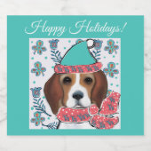 Beagle Schaumweinetikett (Einzelnes Label)