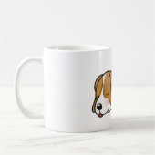 Beagle Schlafende Cartoon Kaffeetasse (Links)